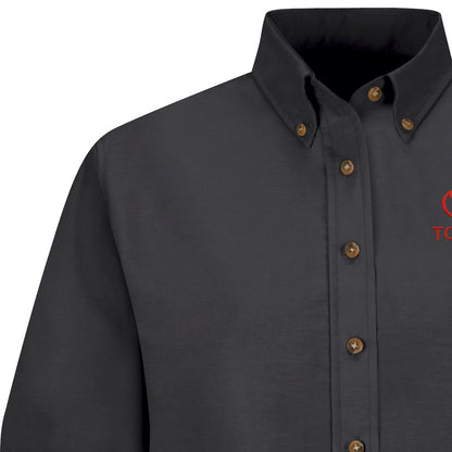 Toyota® Women's Long Sleeve Poplin Dress Shirt - Toyota Logo