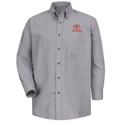 Toyota® Men's Long Sleeve Poplin Dress Shirt