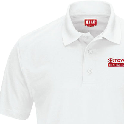 Toyota® Men's Short Sleeve Performance Knit® Pocketless Core Polo - Genuine Parts Logo