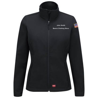 Toyota® Material Handling Women's Deluxe Soft Shell Jacket -Black