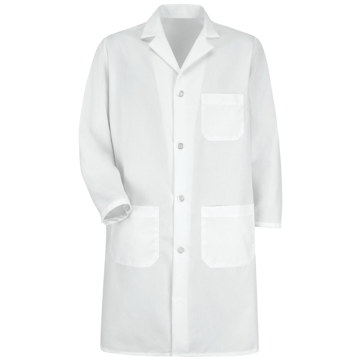 Red Kap Men's Button-Front Lab Coat