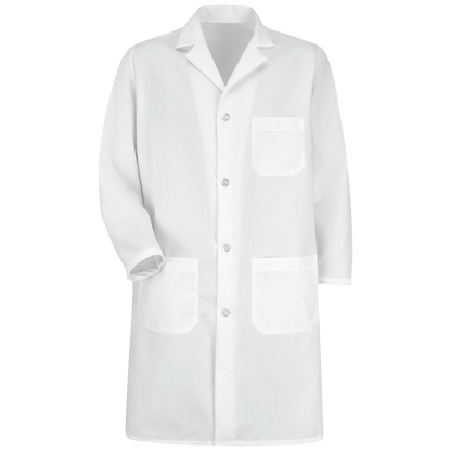 Red Kap Men's Button-Front Lab Coat