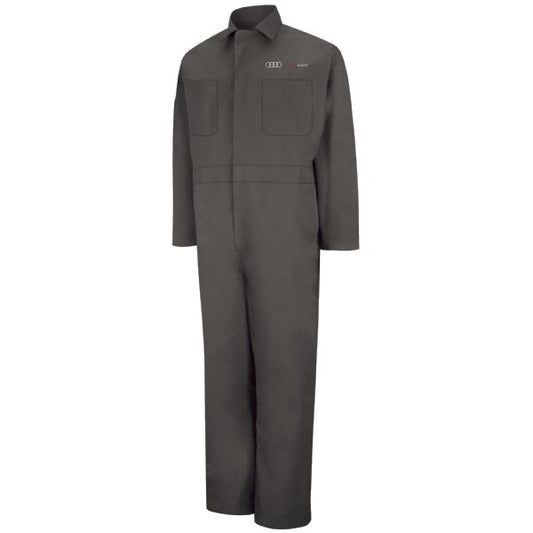 Audi® Assist Twill Action Back Coverall -Charcoal