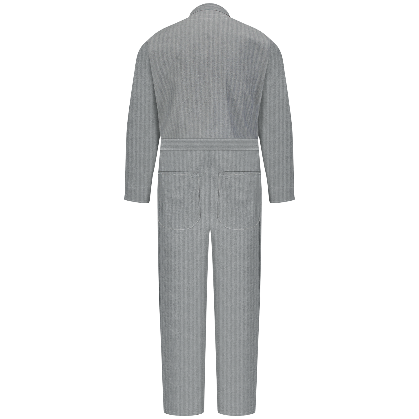 Red Kap Button-Front Cotton Coverall-Herringbone