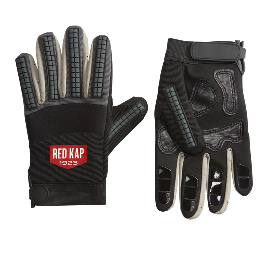 Red Kap Men’s Heavy-Duty Mechanics Gloves- Black