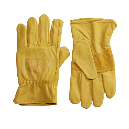 Red Kap Men’s Premium Goat Skin Leather Gloves - Gold