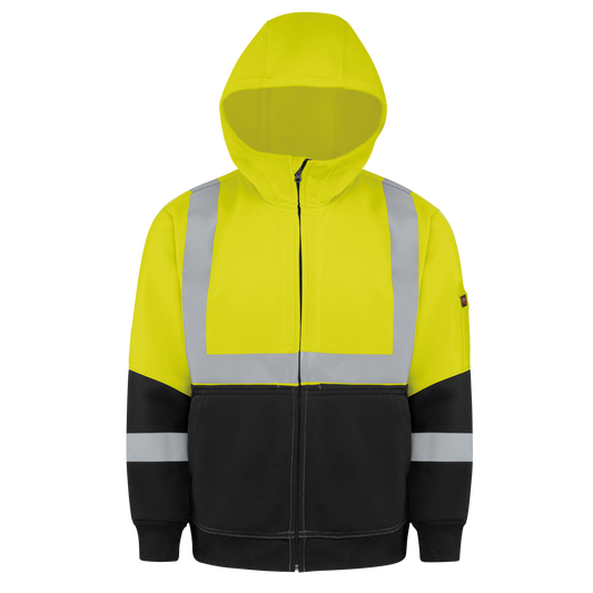 Red Kap Hi-Visibility Performance Work Hoodie - Type R Class 2-Black