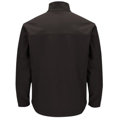 Volkswagen® Men's Deluxe Soft Shell Jacket - Black -	Left Sleeve: Royal VW