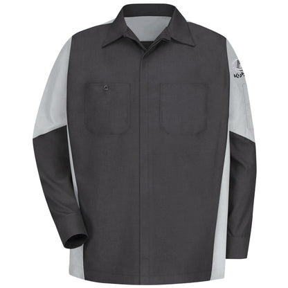 Kubota Technician Crew Shirt - Long Sleeve - Charcoal / Grey