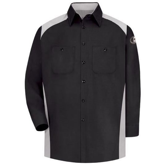 Kubota Men's Technician Motorsports Long Sleeve Shirt - Black / Grey