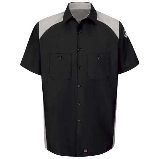 Kubota Men's Technician Motorsports Short Sleeve Shirt - Black / Silver