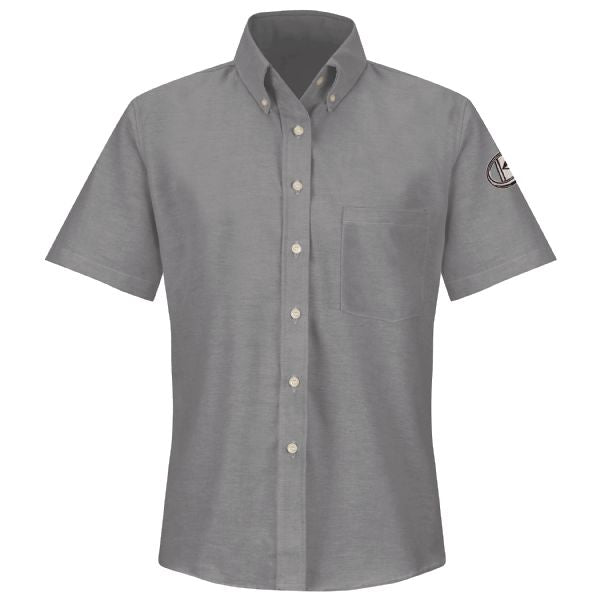 Kubota- Women's Executive Button-Down Shirt - Short Sleeve - Grey