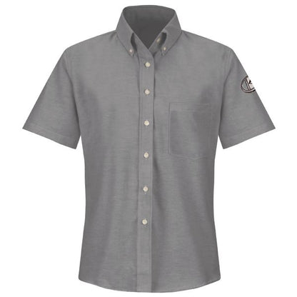 Kubota- Women's Executive Button-Down Shirt - Short Sleeve - Grey