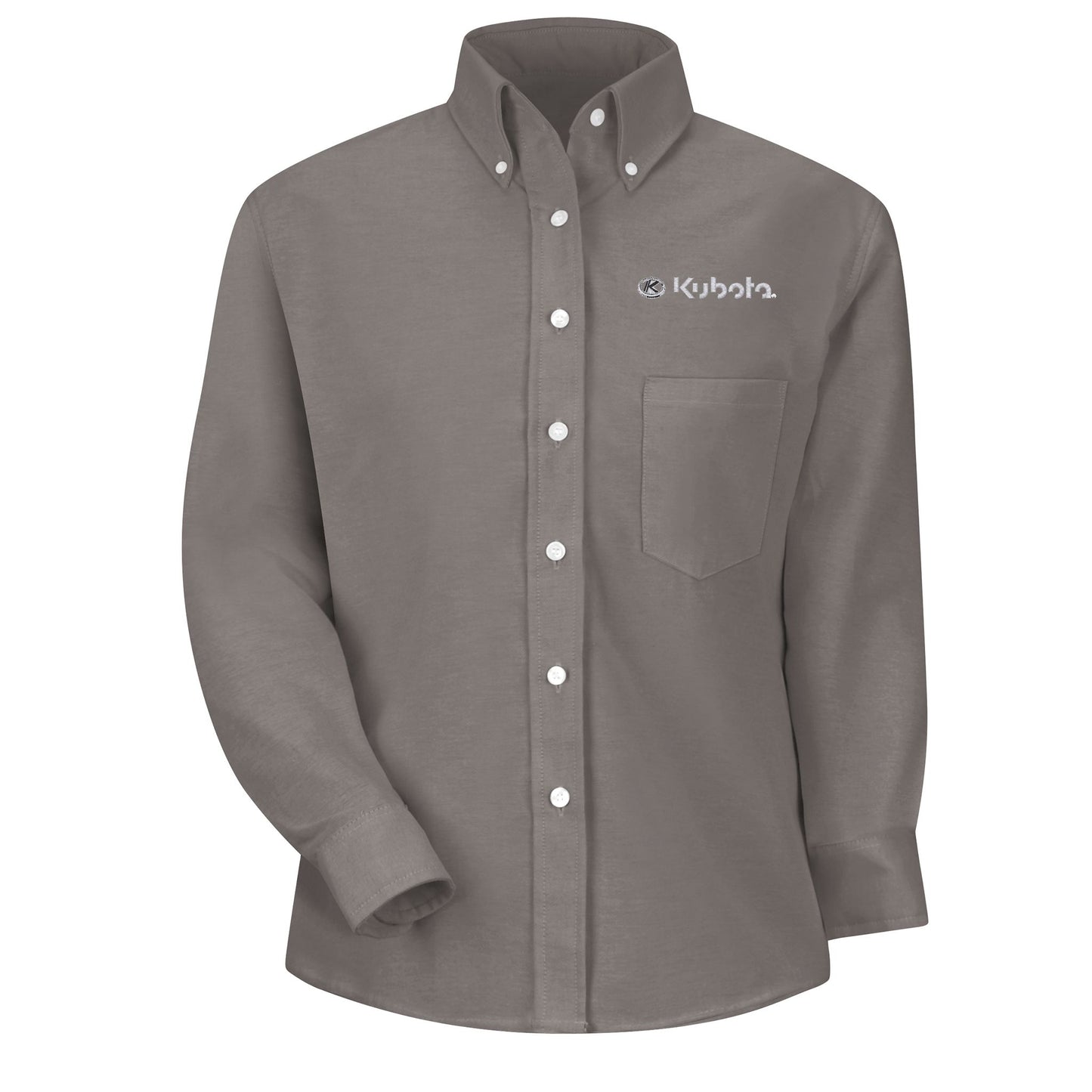 Kubota Women's Executive Button-Down Shirt - Long Sleeve - Grey