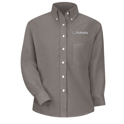 Kubota Women's Executive Button-Down Shirt - Long Sleeve - Grey