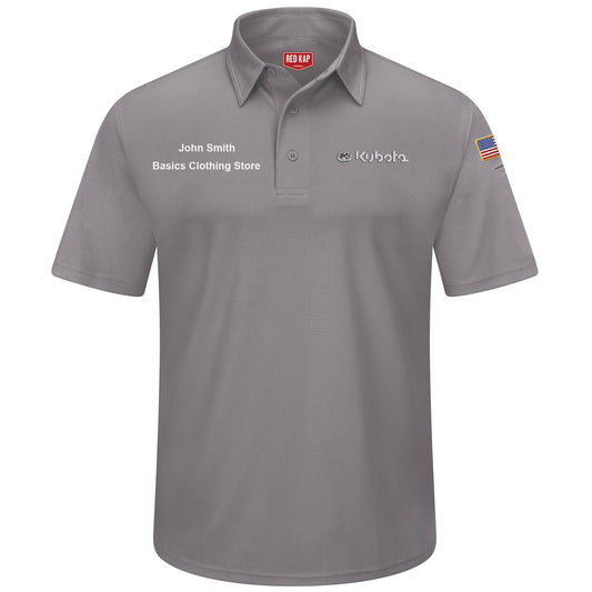 Kubota Men's Performance Knit® Flex Series Men's Pro Polo -  Grey - KB90GY