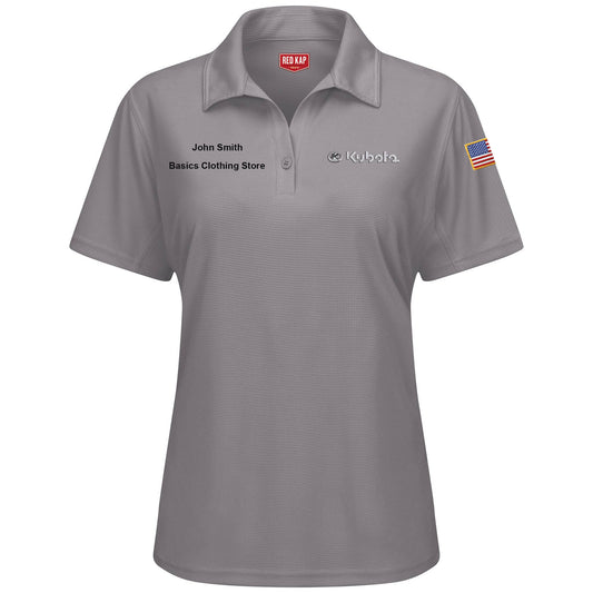 Kubota Women's Performance Knit® Flex Series Pro Polo -Charcoal  - KB91GY