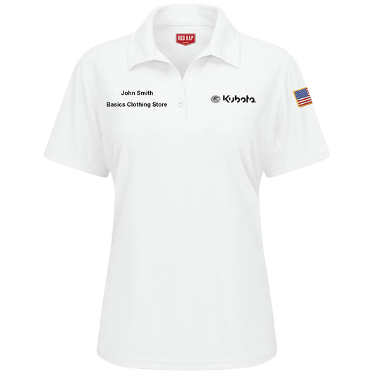Kubota Women's Performance Knit® Flex Series Pro Polo - White - KB91WH