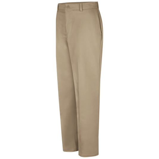 Red Kap Men's Wrinkle-Resistant Cotton Work Pant-Khaki