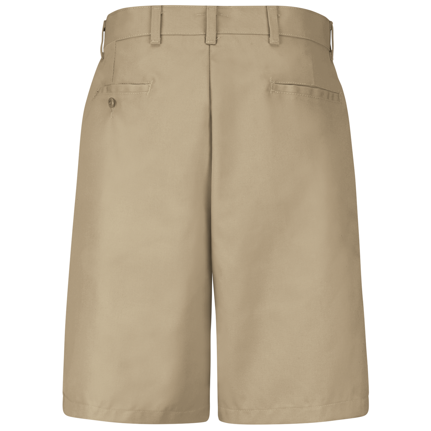 Red Kap Men's Cotton Casual Plain Front Shorts-Khaki