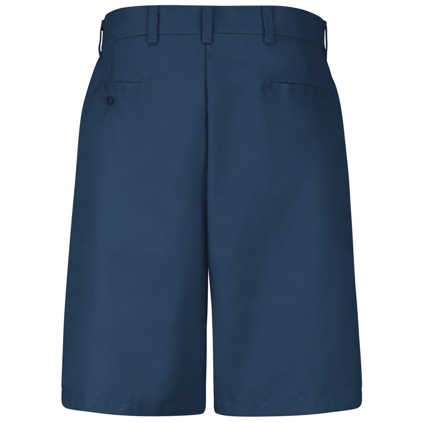 Red Kap Men's Cotton Casual Plain Front Shorts-Navy