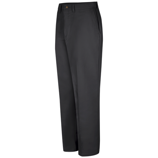 Red Kap Men's Plain Front Cotton Pant-Black