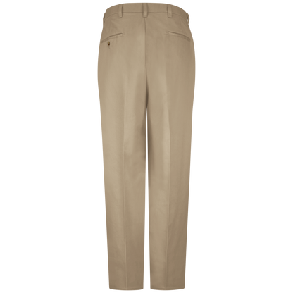 Red Kap Men's Plain Front Cotton Pant-Khaki