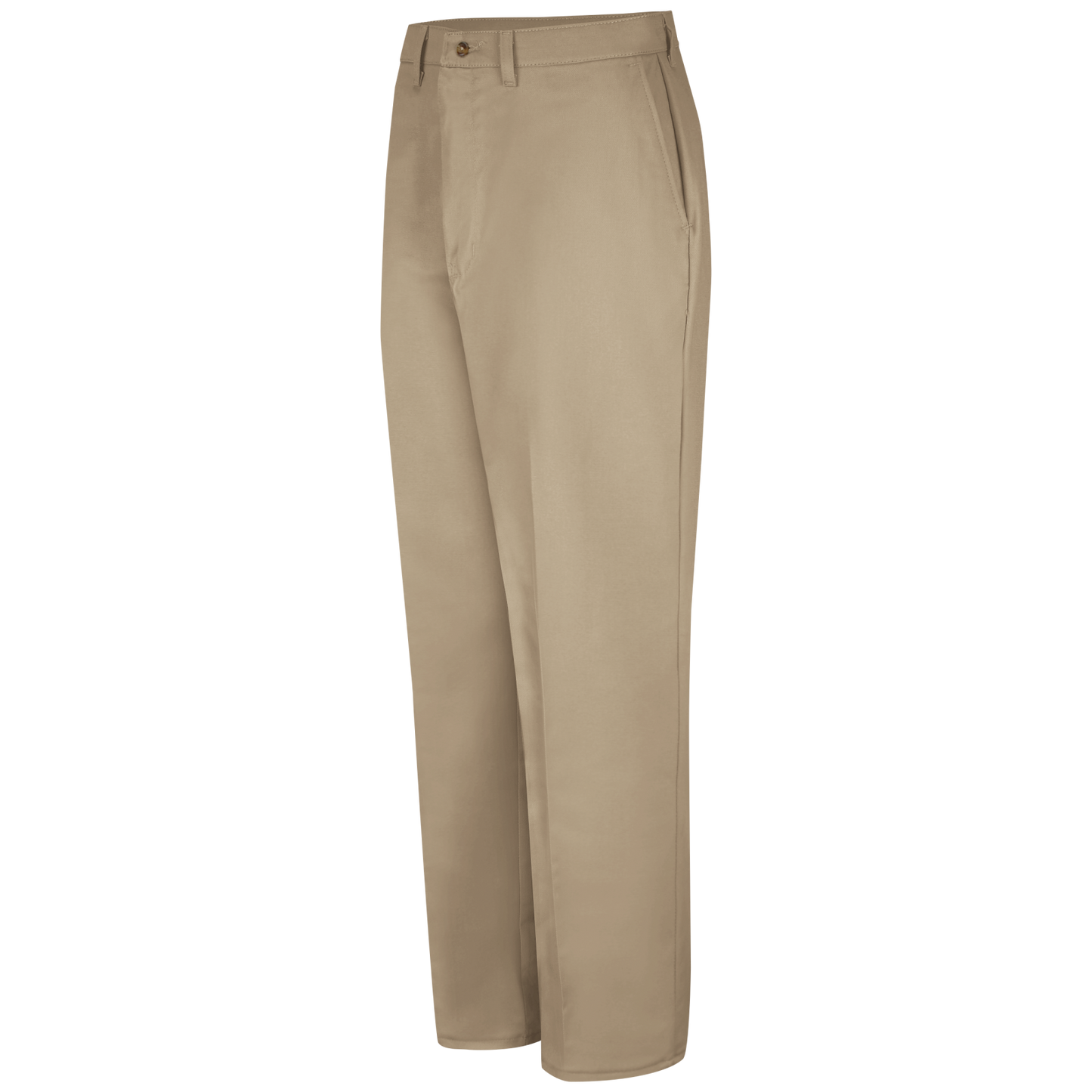 Red Kap Men's Plain Front Cotton Pant-Khaki