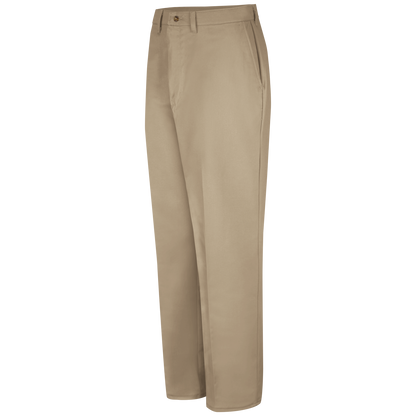 Red Kap Men's Plain Front Cotton Pant-Khaki