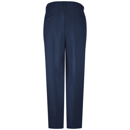 Red Kap Men's Plain Front Cotton Pant-Navy