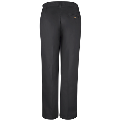 Red Kap Women's Plain Front Cotton Pant -Black