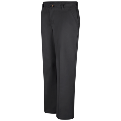 Red Kap Women's Plain Front Cotton Pant -Black