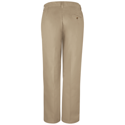 Red Kap Women's Plain Front Cotton Pant -Khaki