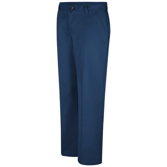 Red Kap Women's Plain Front Cotton Pant -Navy