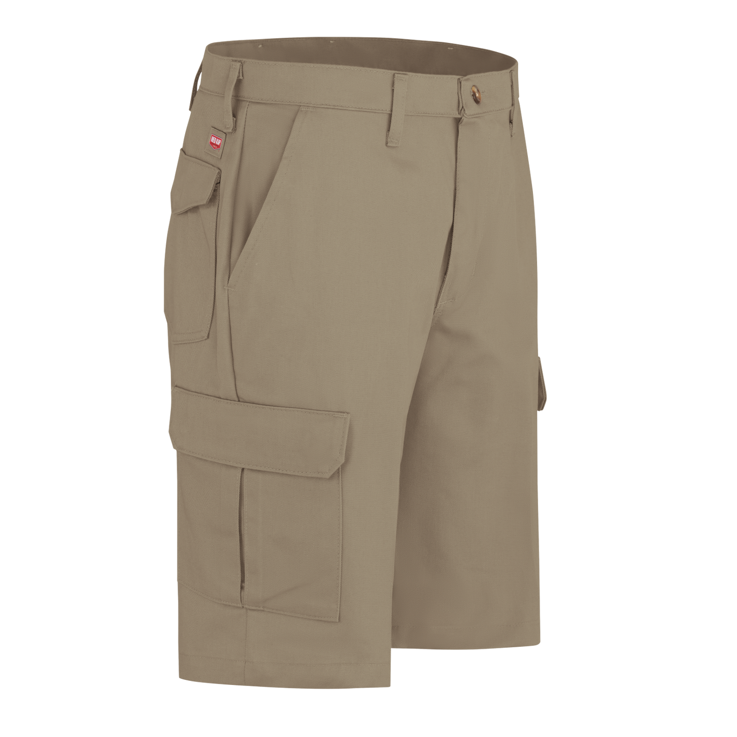 Red Kap Men's Cotton Cargo Shorts-Khaki