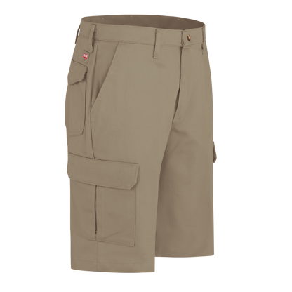 Red Kap Men's Cotton Cargo Shorts-Khaki