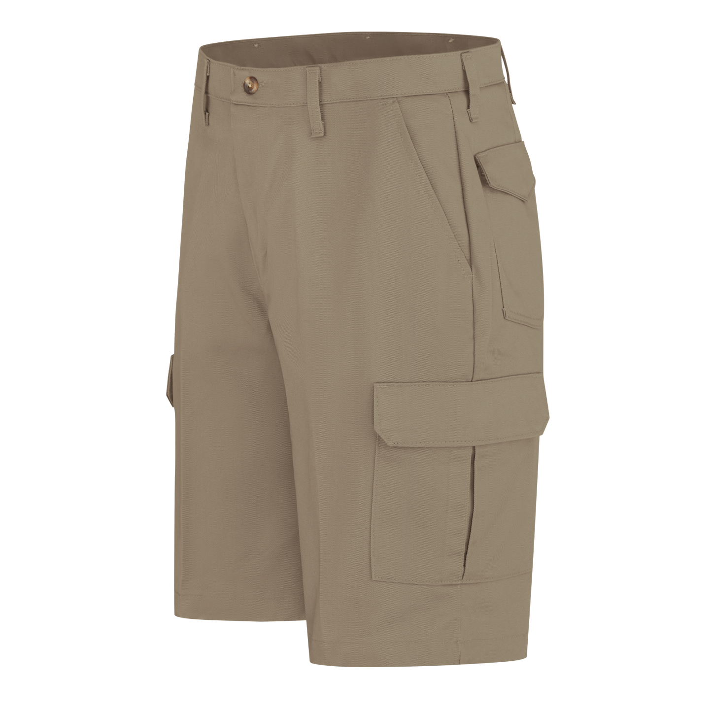 Red Kap Men's Cotton Cargo Shorts-Khaki