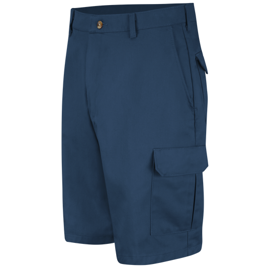 Red Kap Men's Cotton Cargo Shorts-Navy