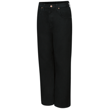 Red Kap Men's Relaxed Fit Black Jean-Prewashed Black