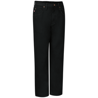 Red Kap Men's Relaxed Fit Black Jean-Prewashed Black