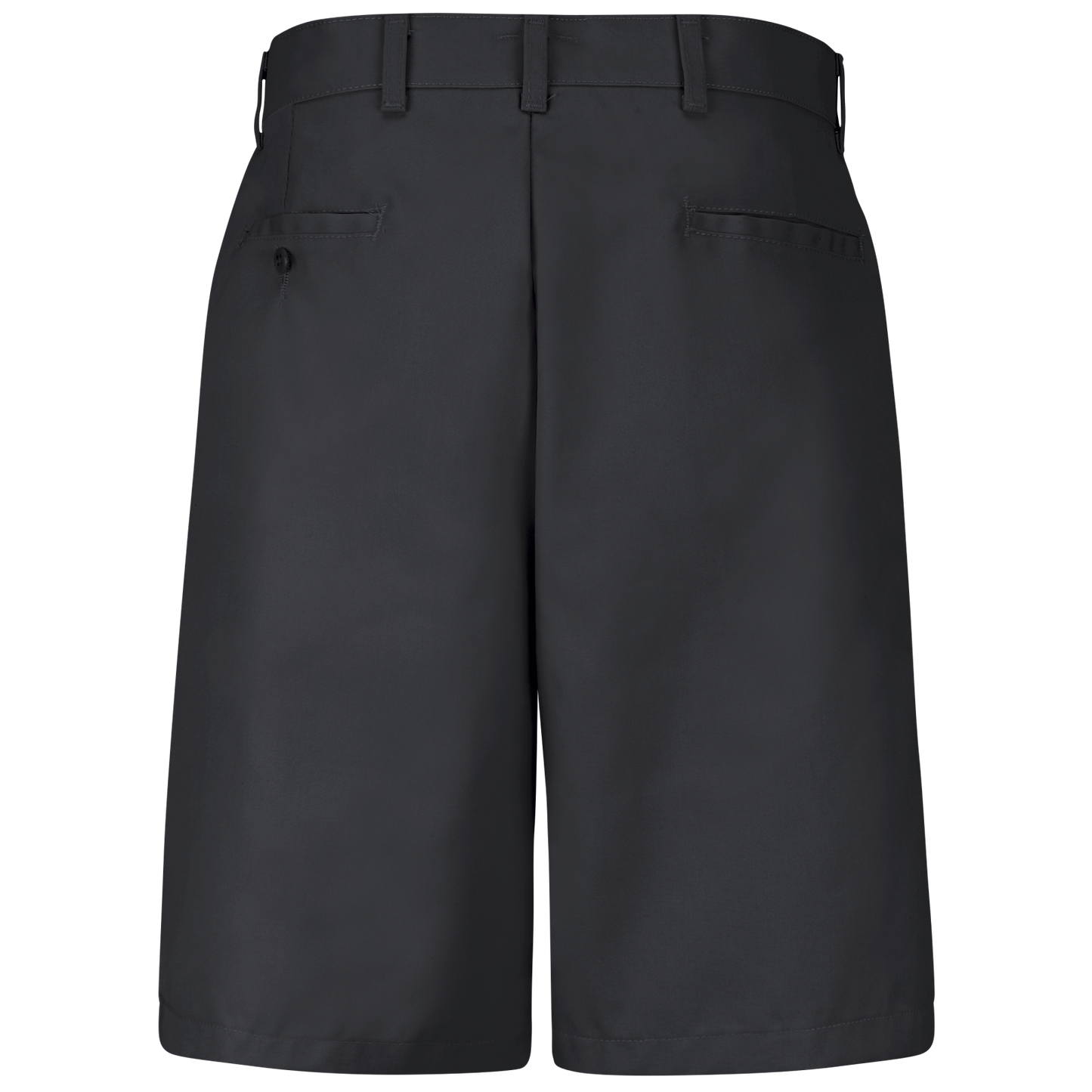 Red Kap Men's Plain Front Shorts-Black