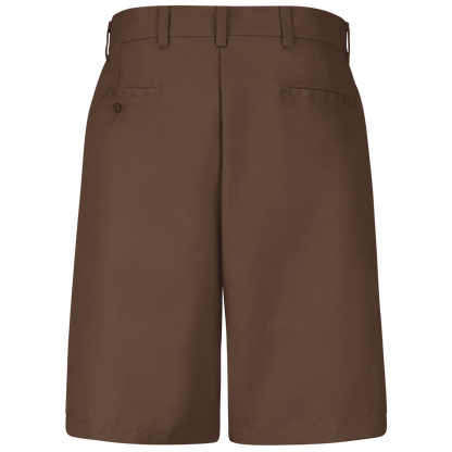 Red Kap Men's Plain Front Shorts-Brown