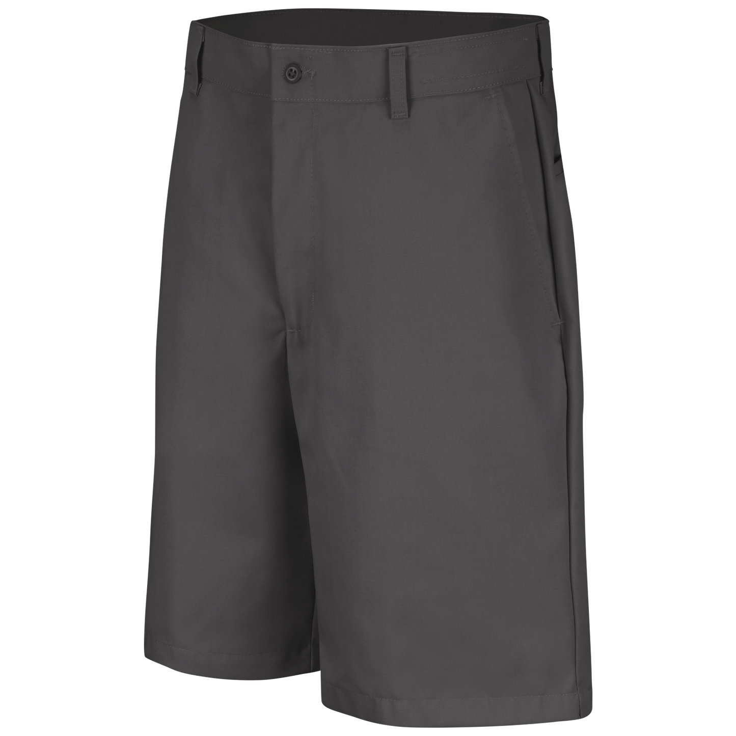 Red Kap Men's Plain Front Shorts-Charcoal