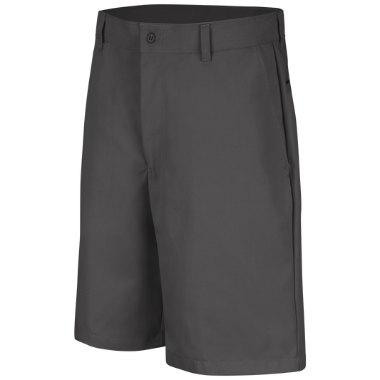 Red Kap Men's Plain Front Shorts-Charcoal