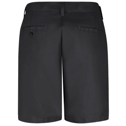 Red Kap Women's Plain Front Shorts -Black