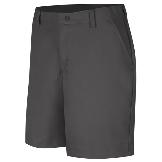 Red Kap Women's Plain Front Shorts -Charcoal