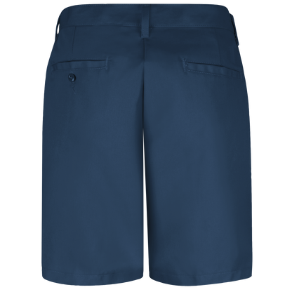 Red Kap Women's Plain Front Shorts -Navy