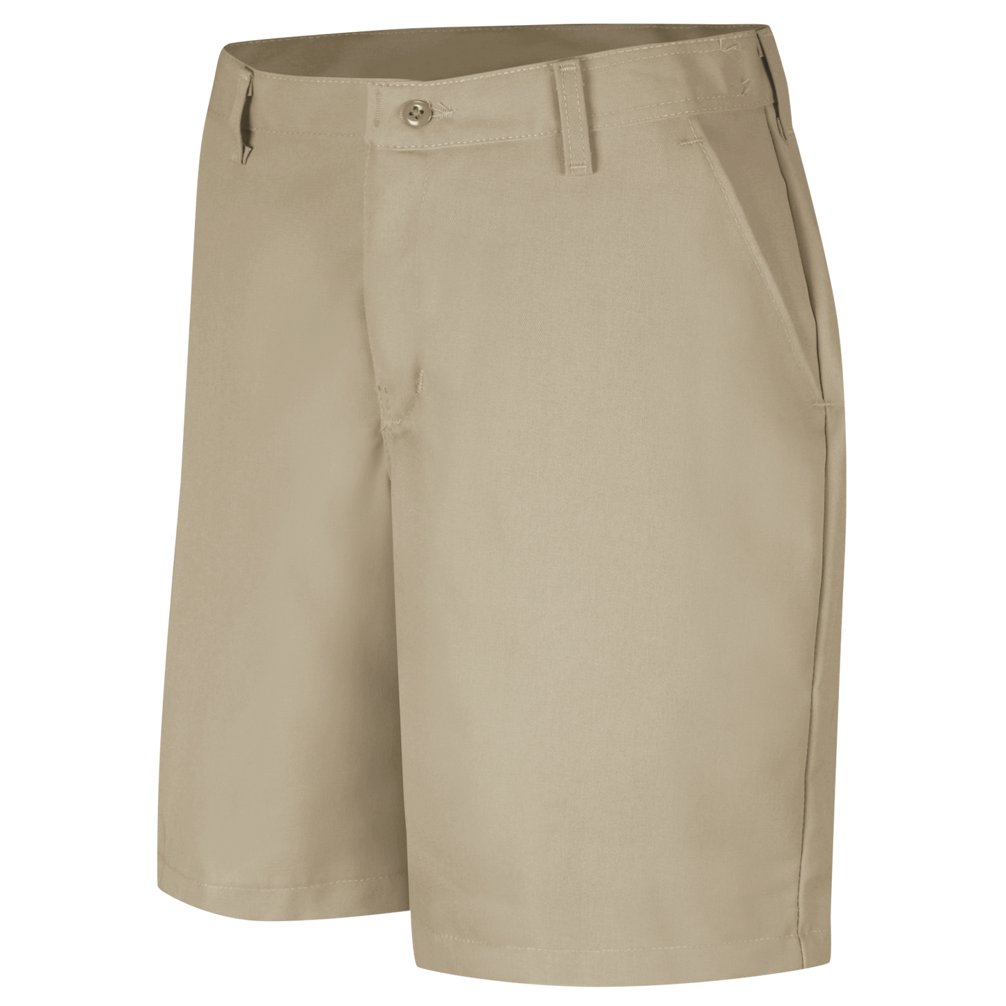 Red Kap Women's Plain Front Shorts -Tan