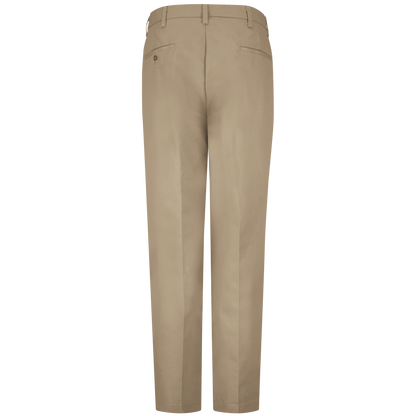 Red Kap Men's Pleated Twill Slacks-Khaki