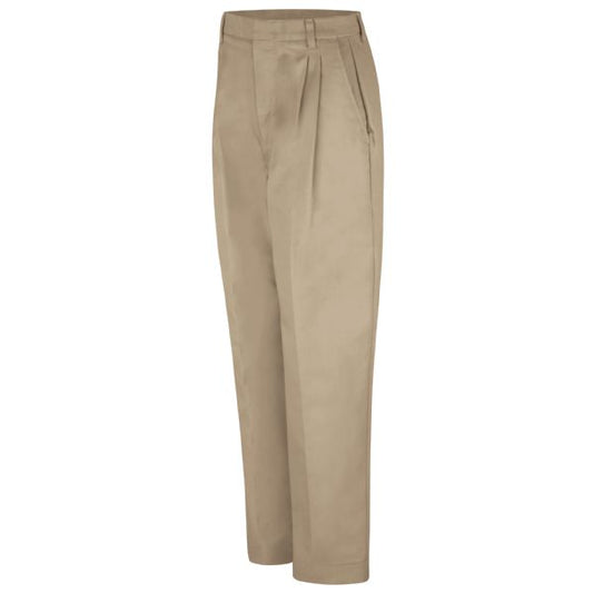 Acura Accelerated Women's Pleated Twill Slacks-Khaki